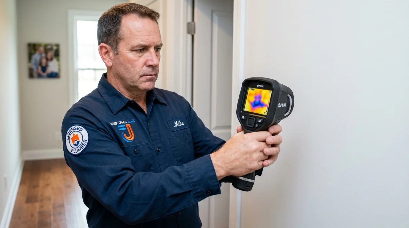 Thermal imaging leak detection by Johns Plumbing LLC in Broadalbin